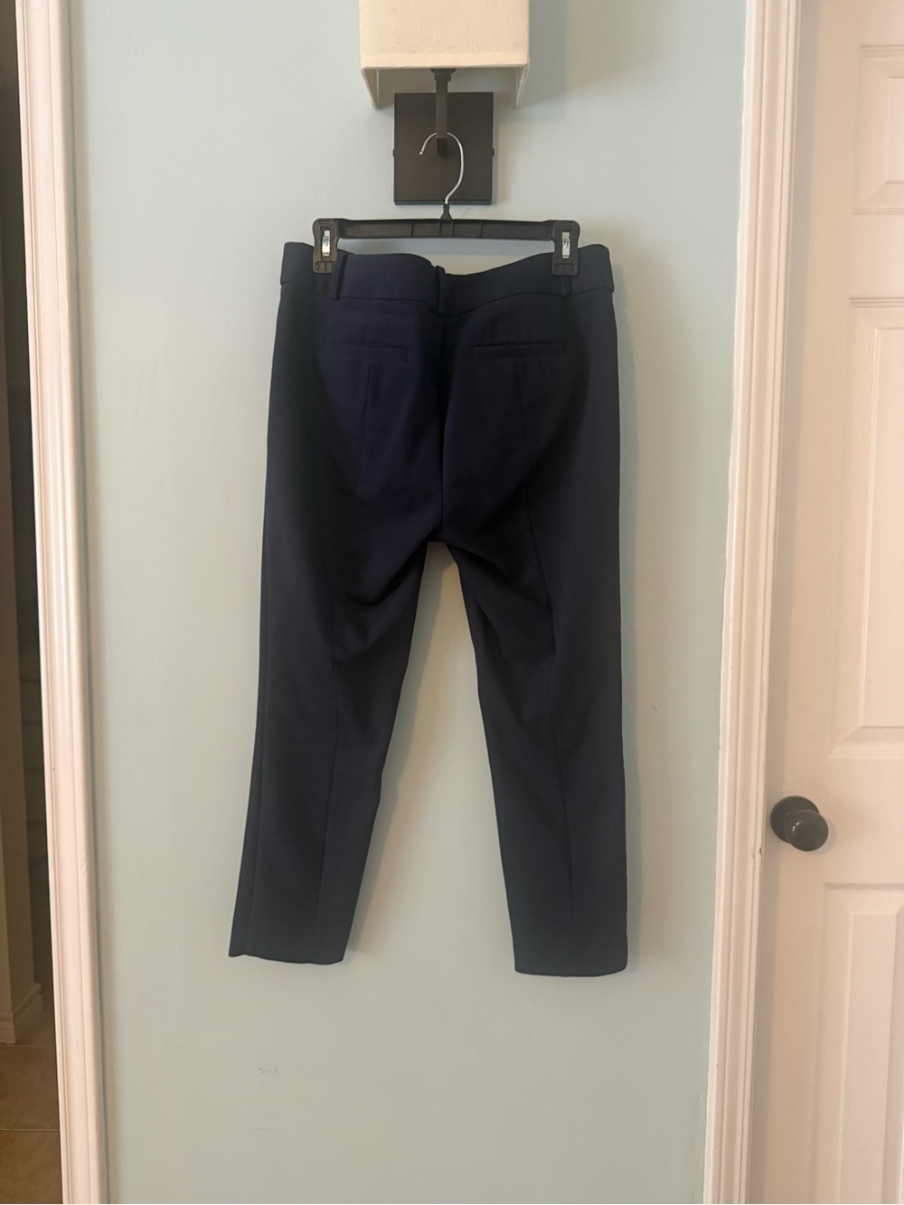 LOFT Navy Cropped Dress Pants - Slim Ankle Length